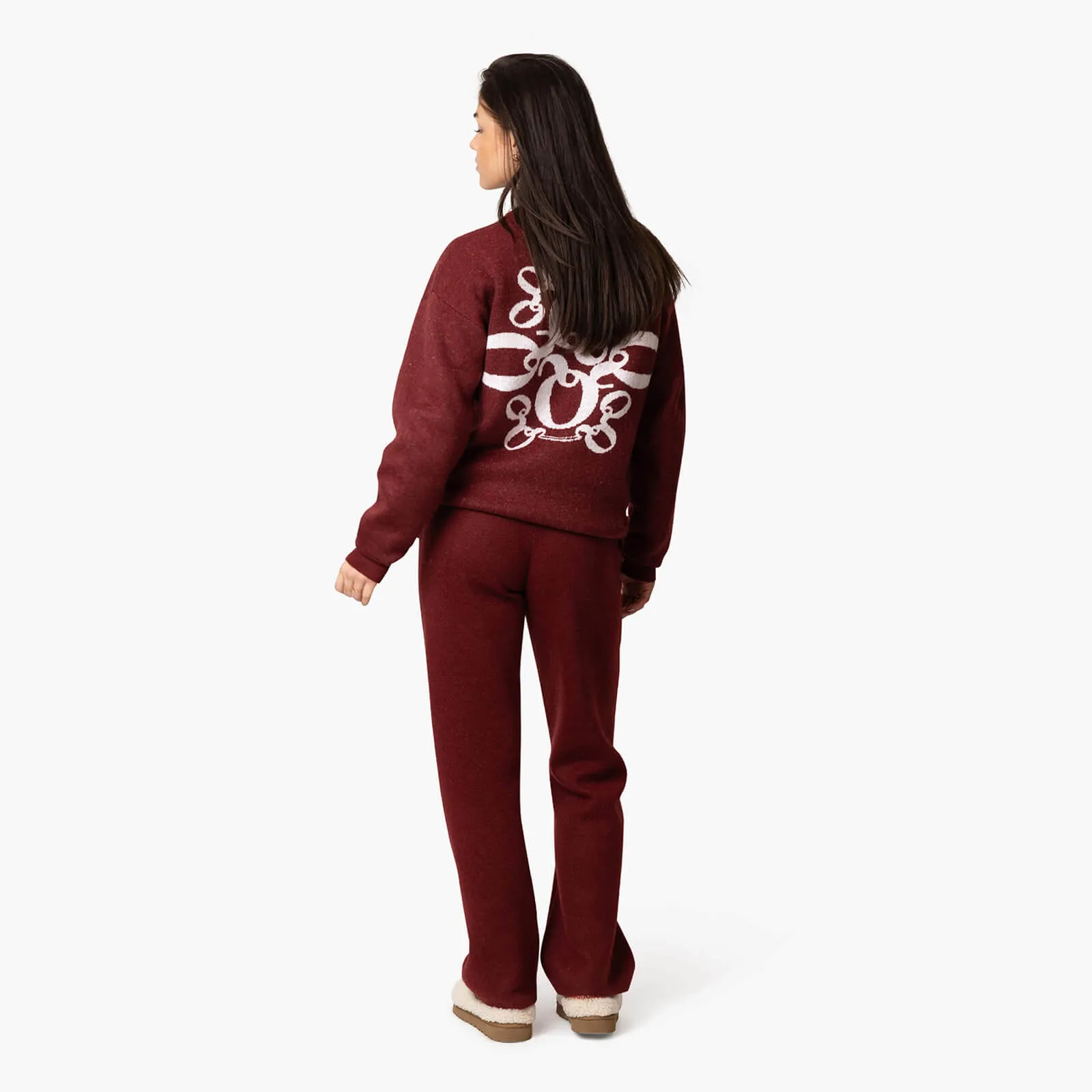 INSIGNIA KNITTED PANTS | BORDEAUX
