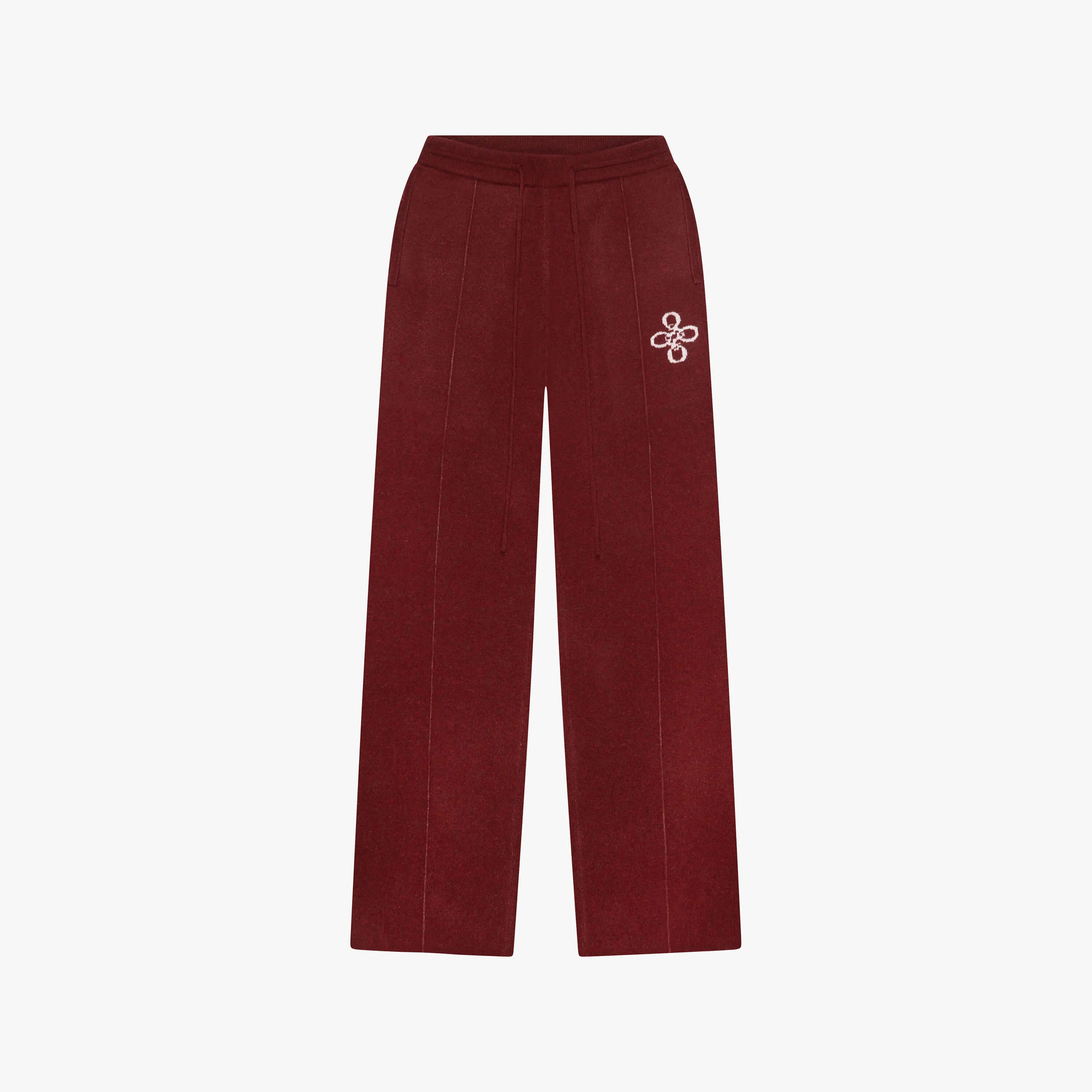INSIGNIA KNITTED PANTS | BORDEAUX