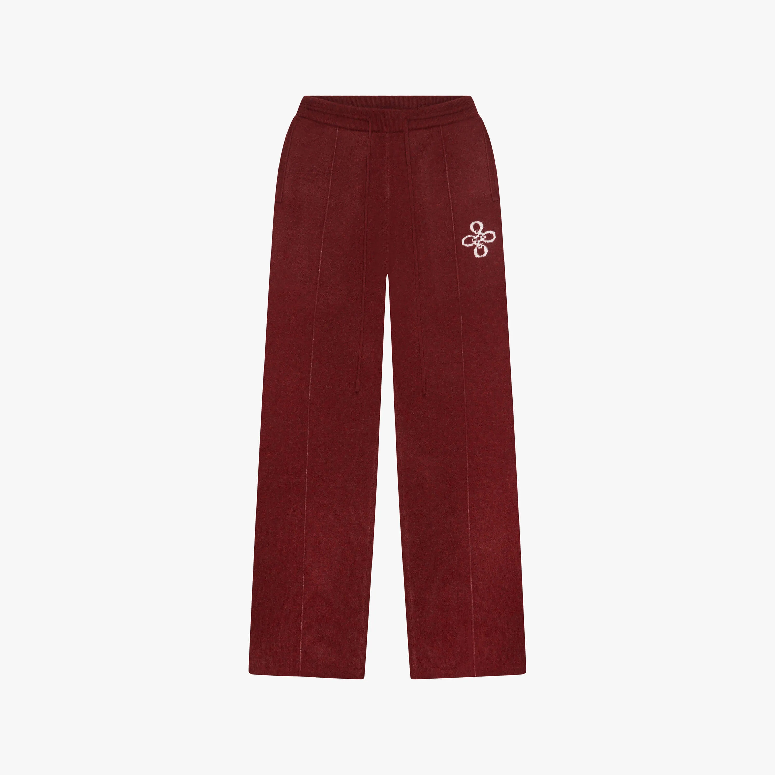 INSIGNIA KNITTED PANTS | BORDEAUX
