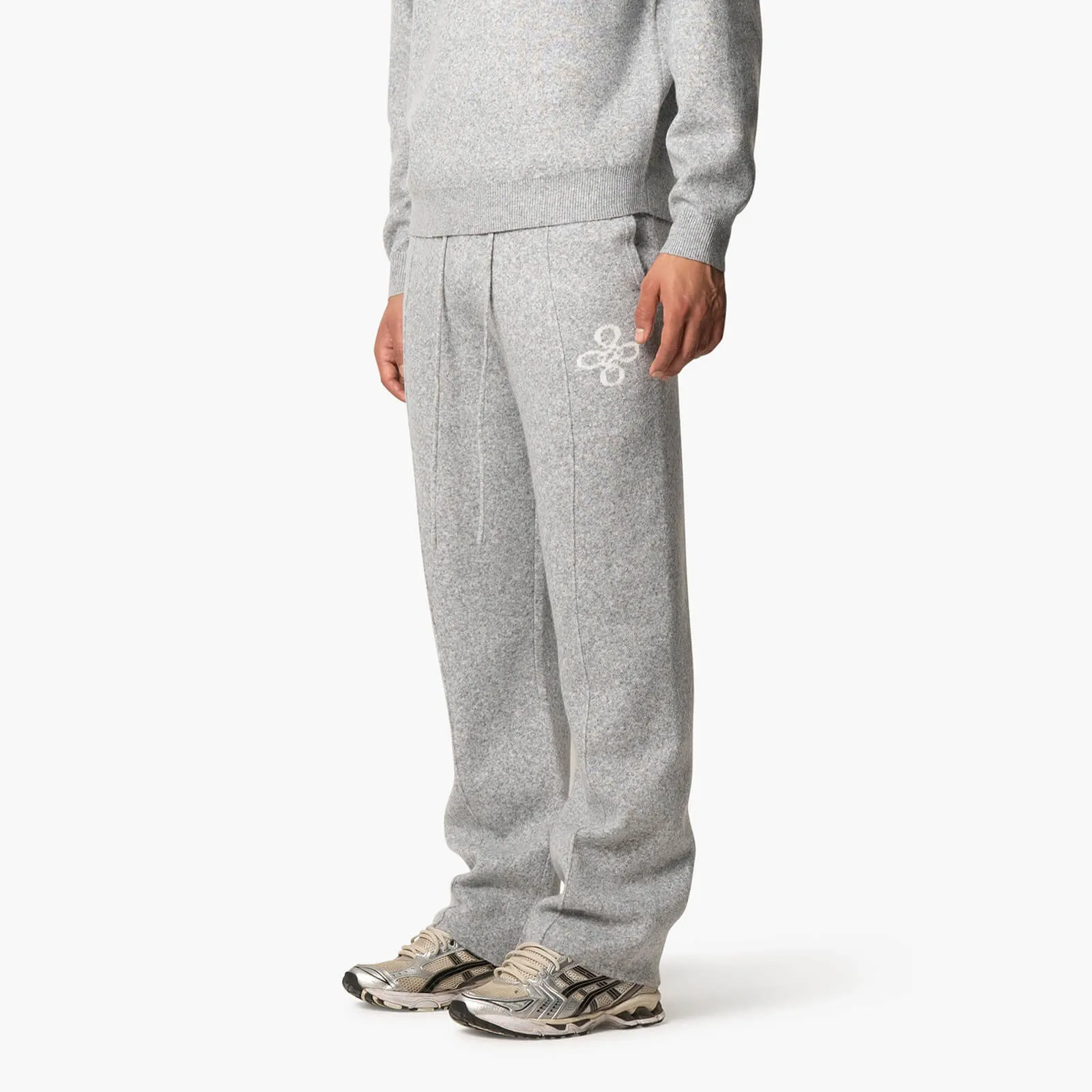 INSIGNIA KNITTED PANTS | GREY MELEE