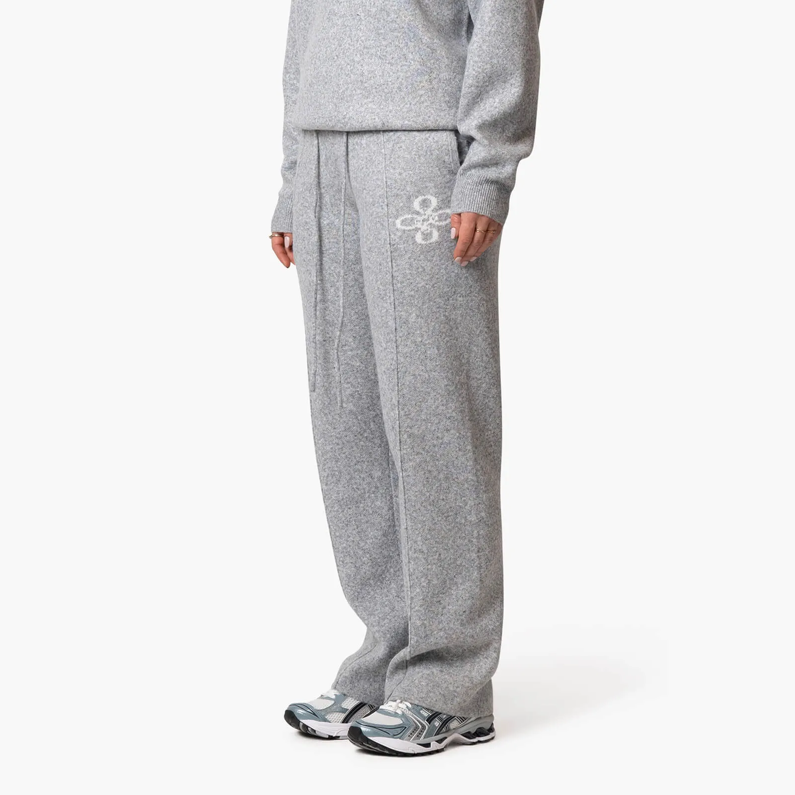 INSIGNIA KNITTED PANTS | GREY MELEE