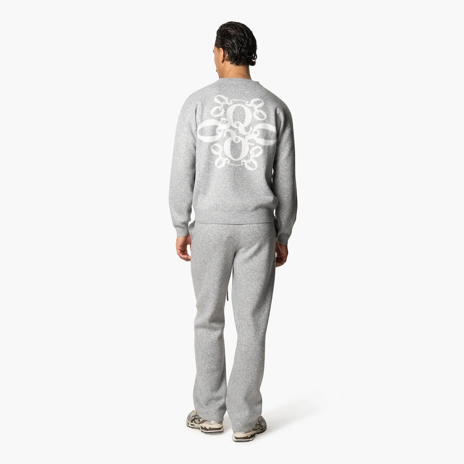 INSIGNIA KNITTED PANTS | GREY MELEE