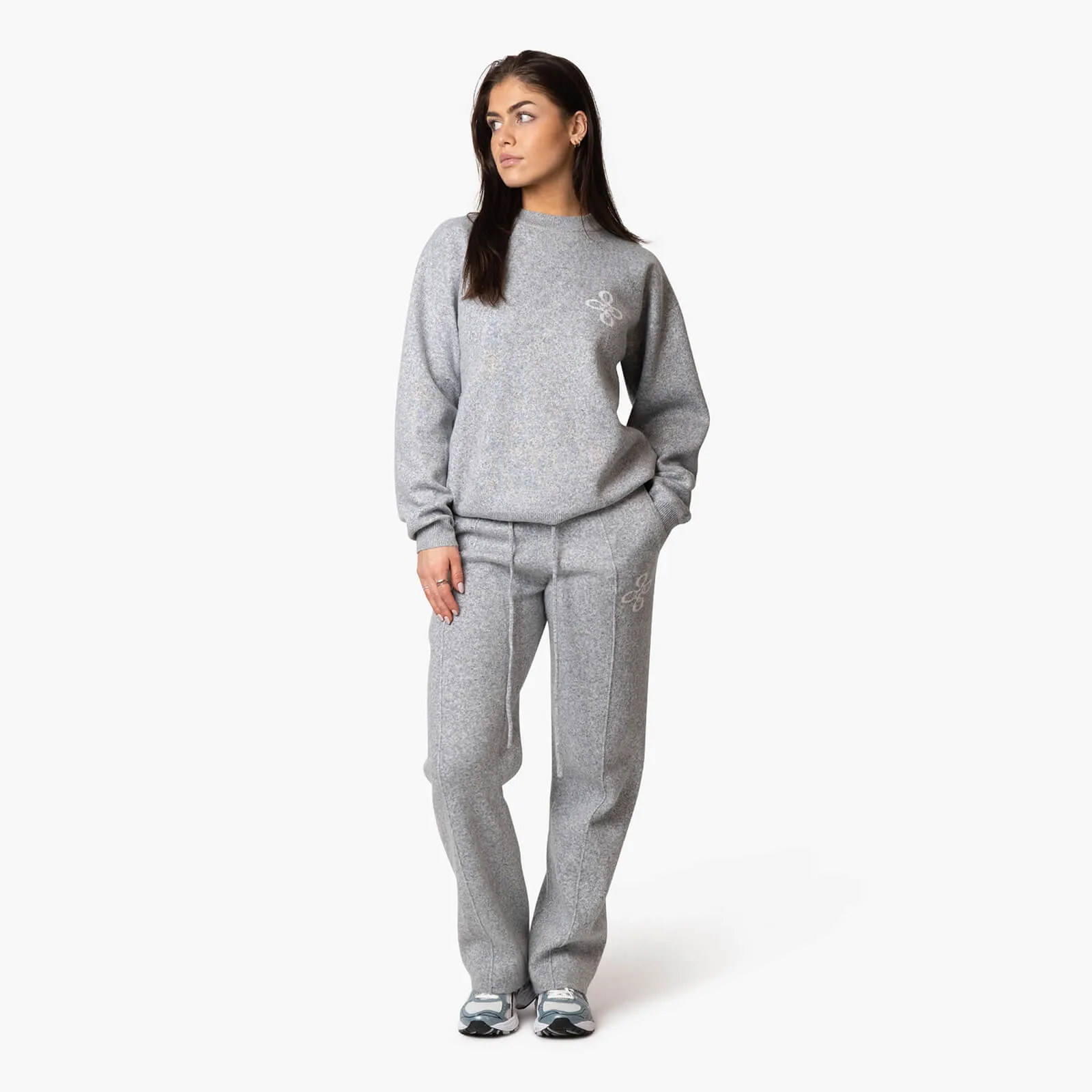 INSIGNIA KNITTED PANTS | GREY MELEE