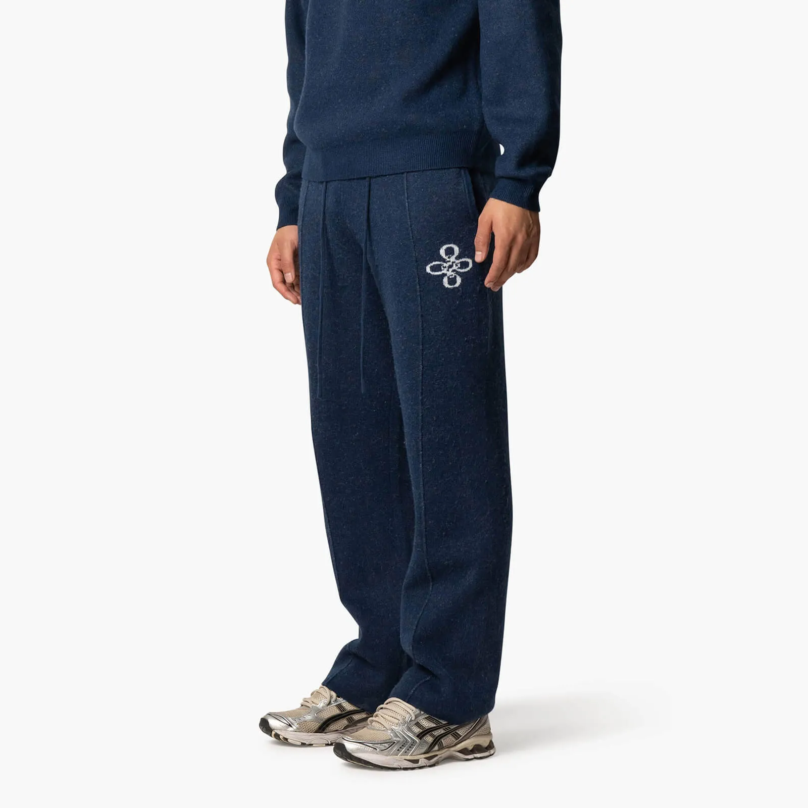INSIGNIA KNITTED PANTS | NAVY