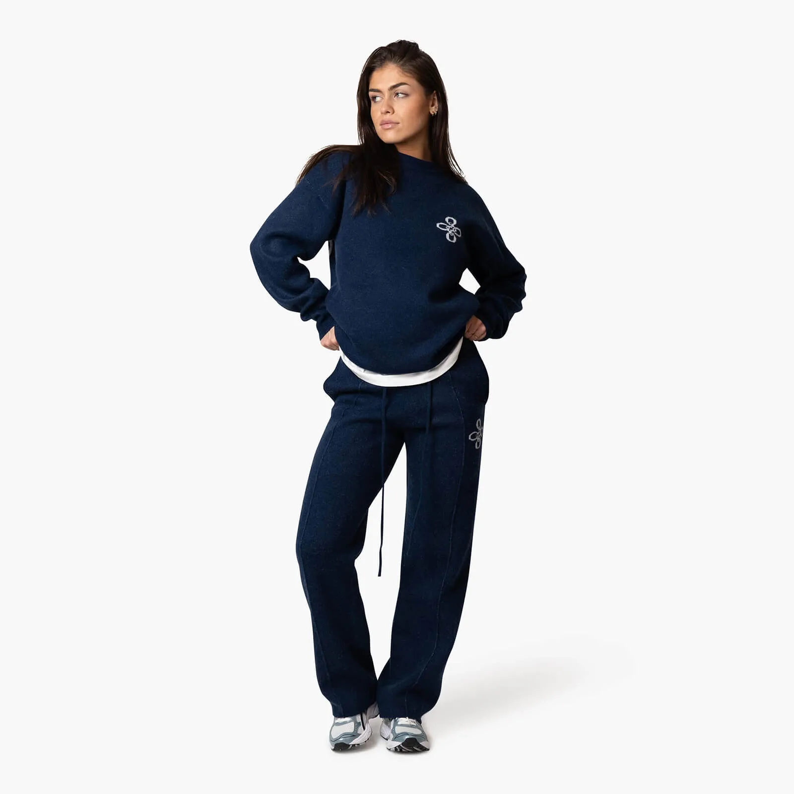 INSIGNIA KNITTED PANTS | NAVY
