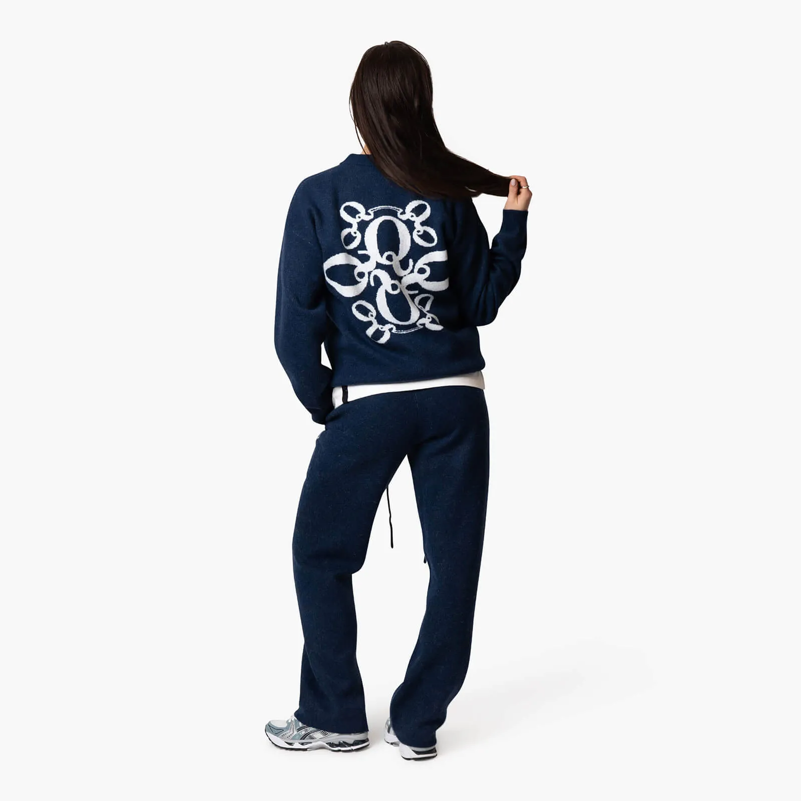 INSIGNIA KNITTED PANTS | NAVY