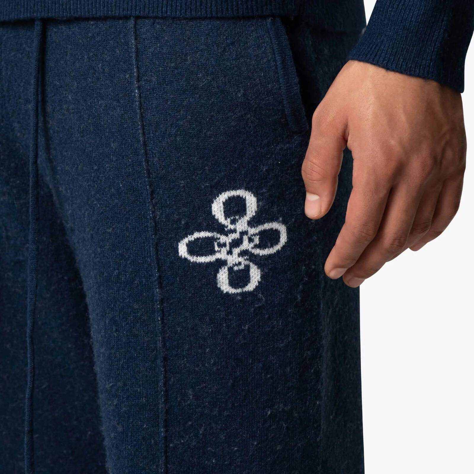 INSIGNIA KNITTED PANTS | NAVY