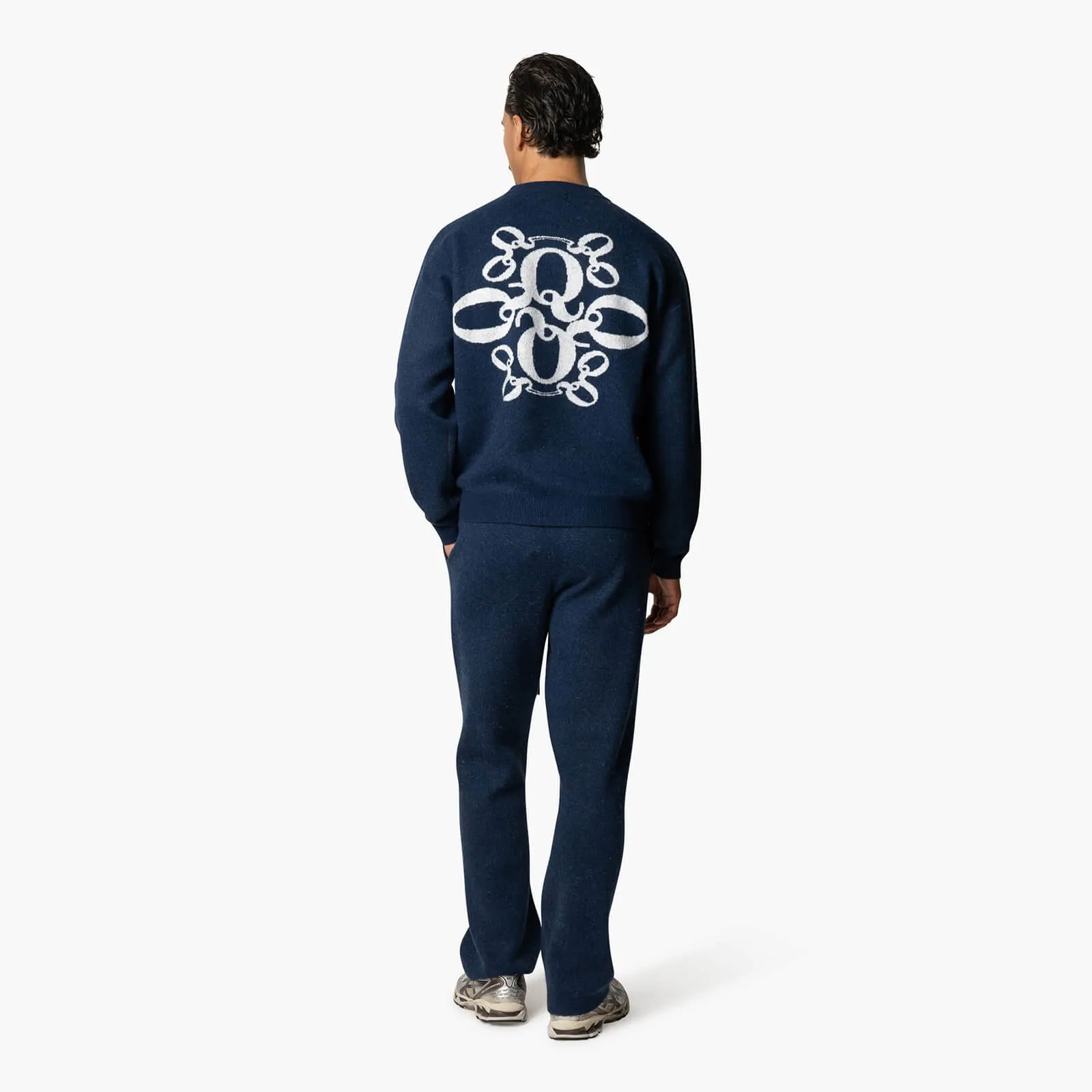 INSIGNIA KNITTED PANTS | NAVY