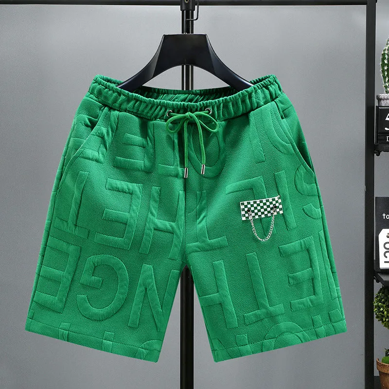 INSTOCK- Plus size fat summer loose men's shorts