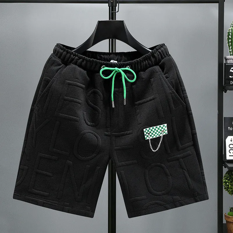 INSTOCK- Plus size fat summer loose men's shorts