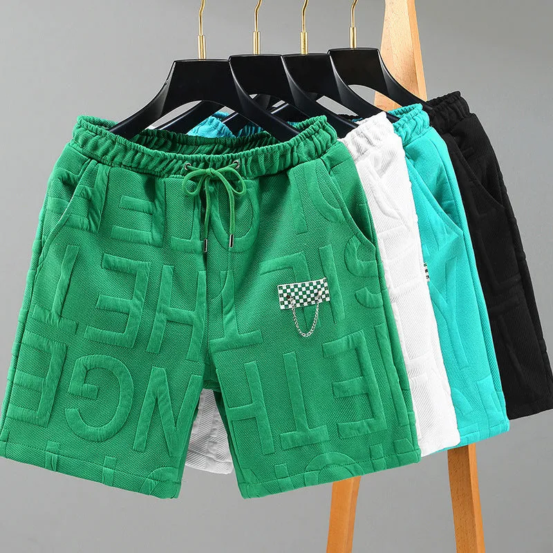 INSTOCK- Plus size fat summer loose men's shorts