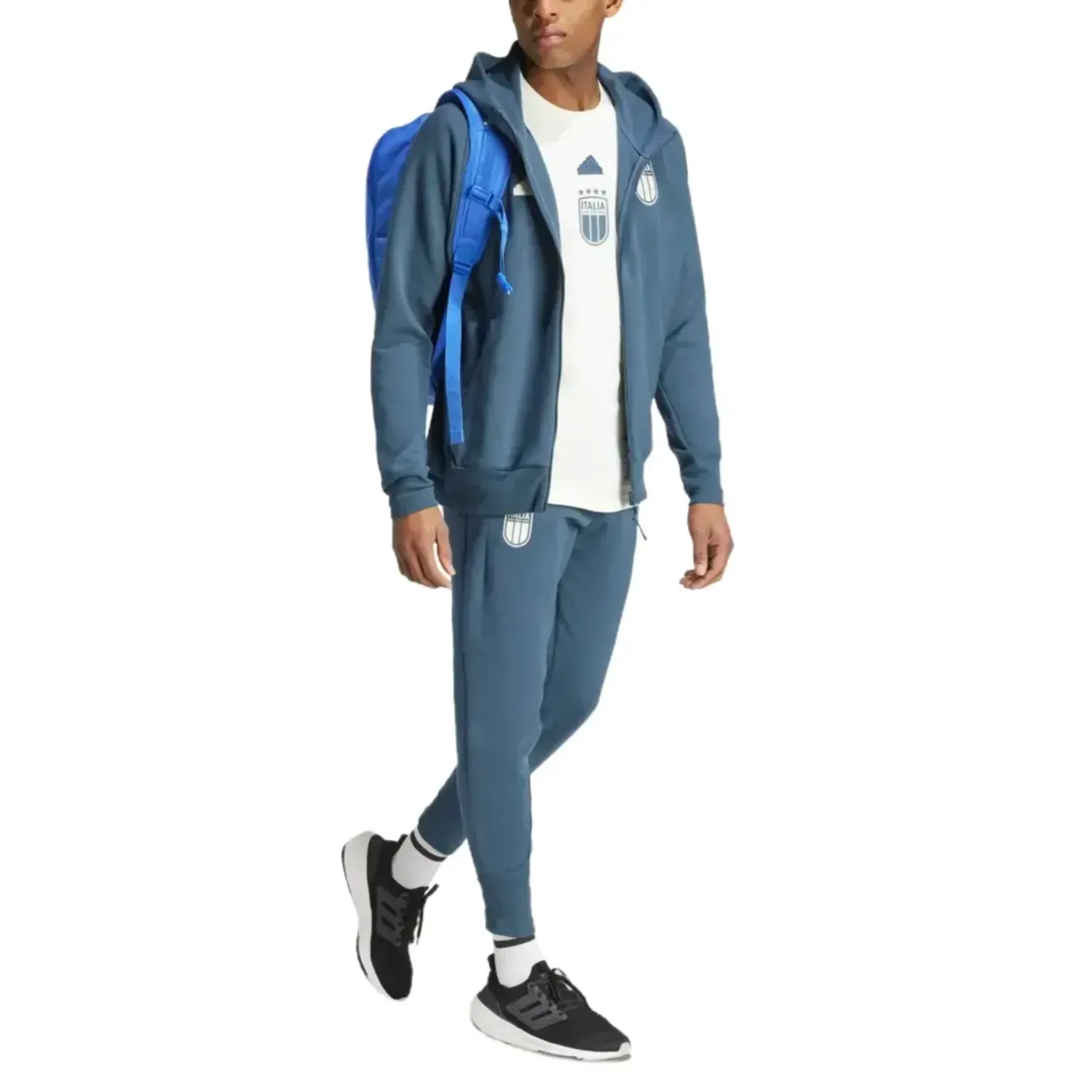 Italy Casual Travel hooded presentation tracksuit 2024/25 - Adidas