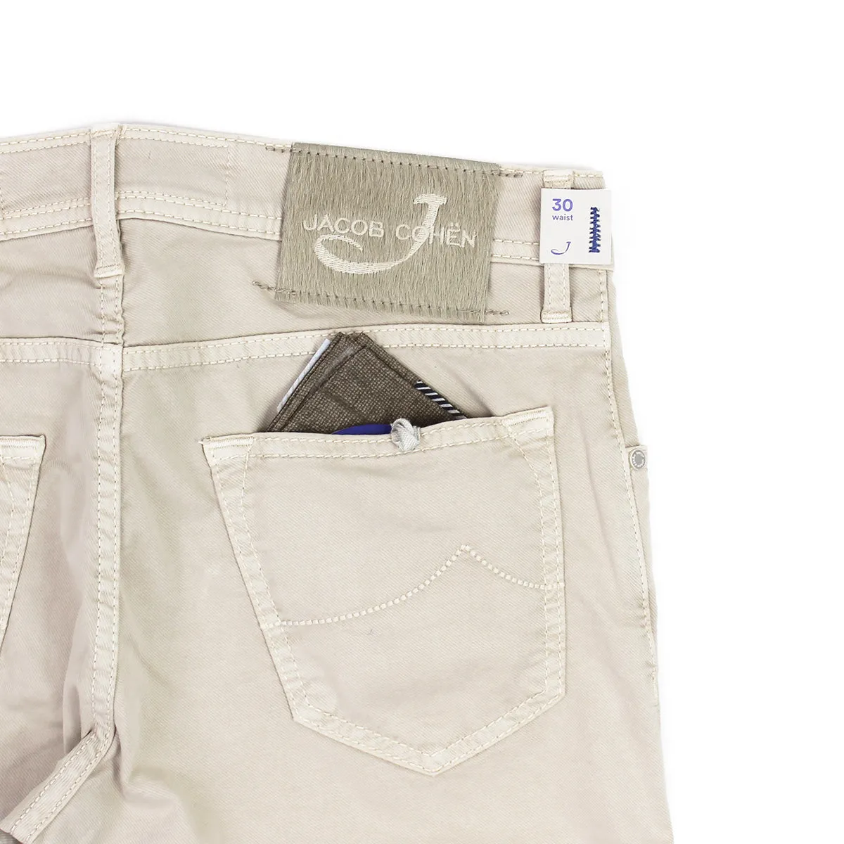 Jacob Cohen - J622 Comf Slim Fit Chino Jeans in Beige