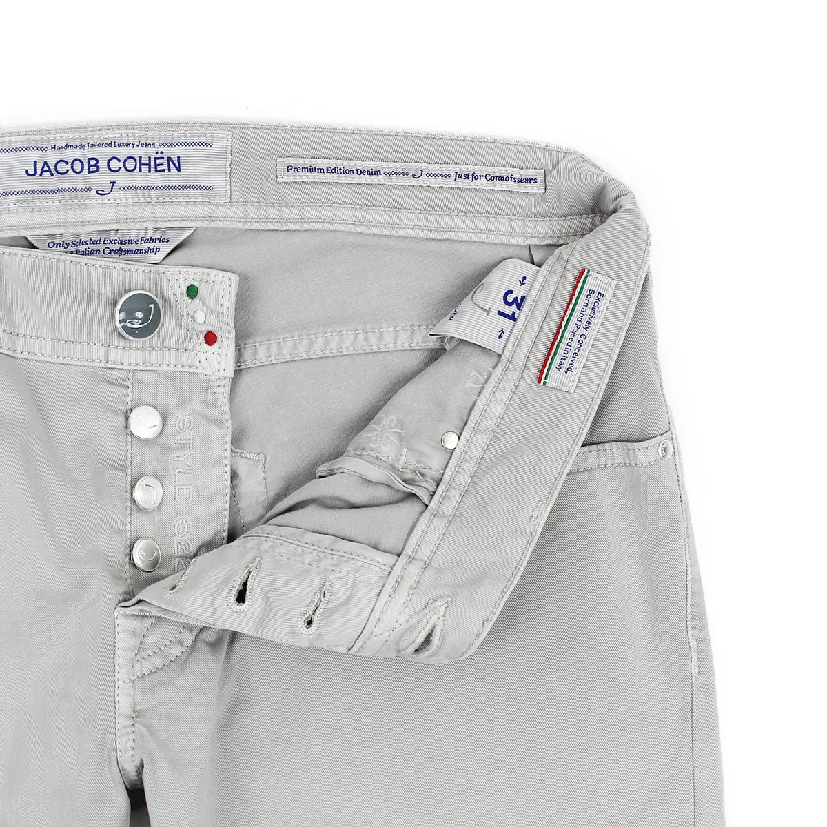 Jacob Cohen - J622 Comf Slim Fit Chino Jeans in Stone