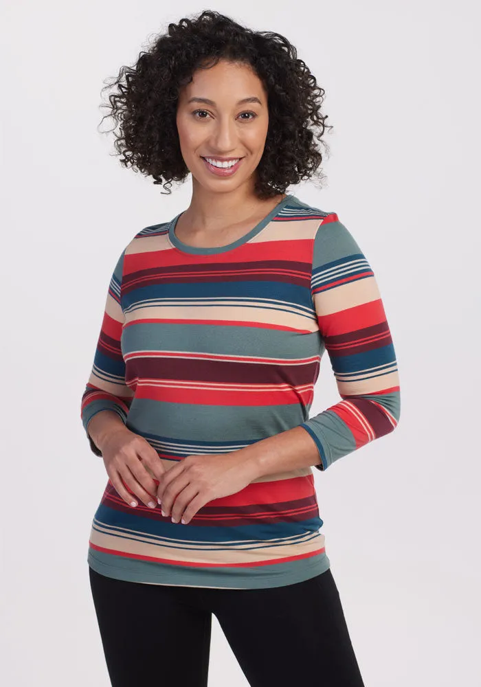 Jenny 3/4 Sleeve Crew Neck