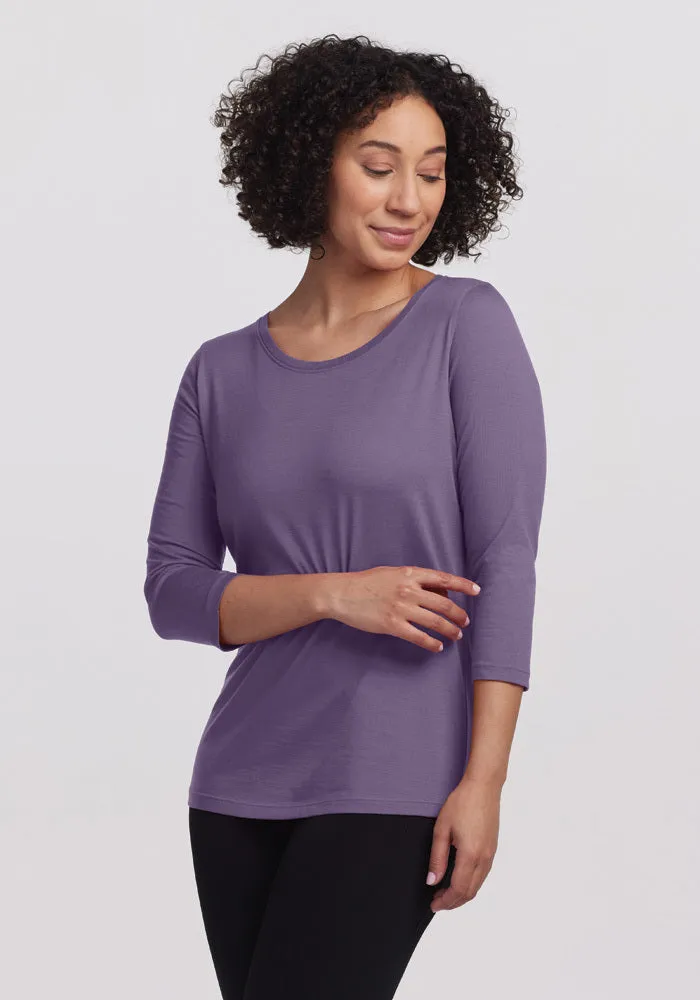 Jenny 3/4 Sleeve Crew Neck