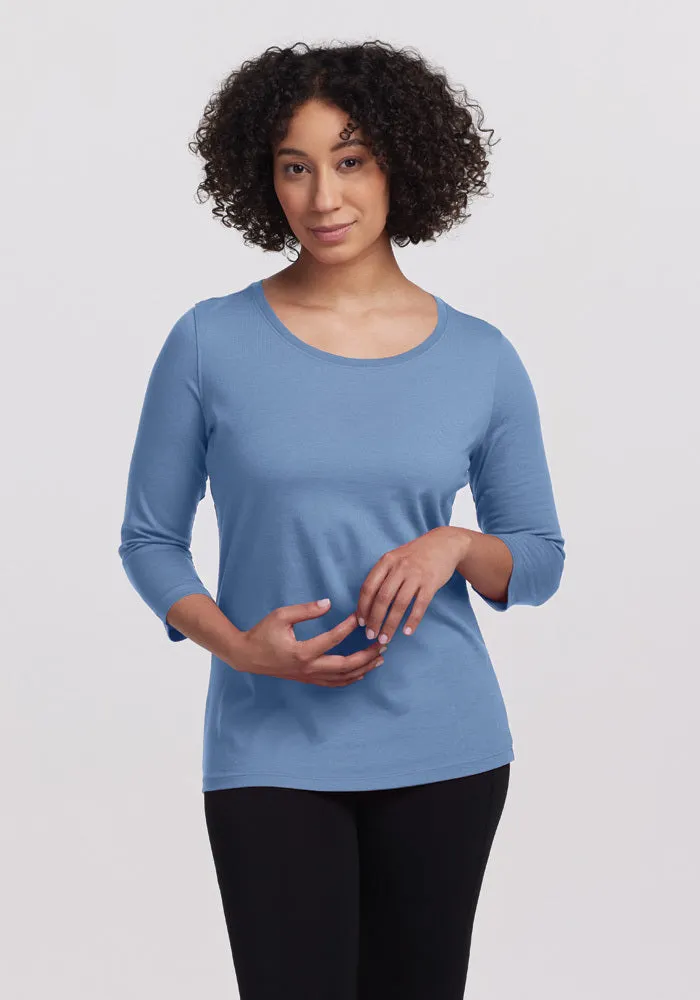Jenny 3/4 Sleeve Crew Neck