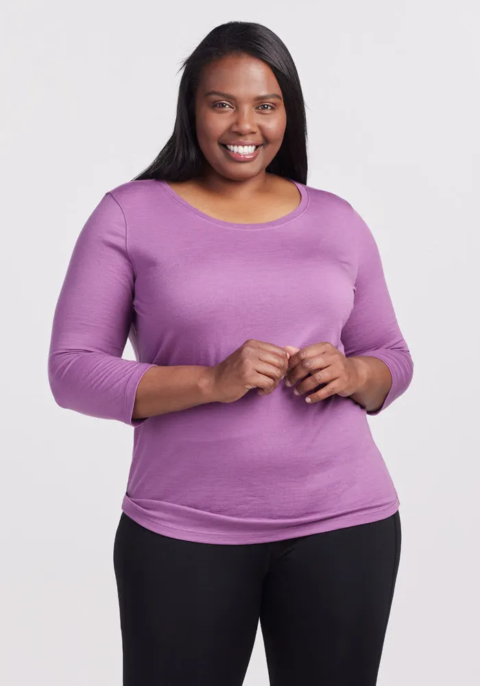 Jenny 3/4 Sleeve Crew Neck