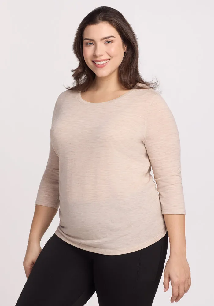 Jenny 3/4 Sleeve Crew Neck