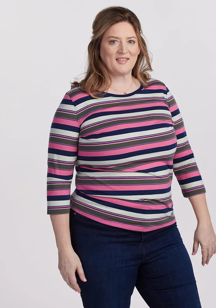 Jenny 3/4 Sleeve Crew Neck