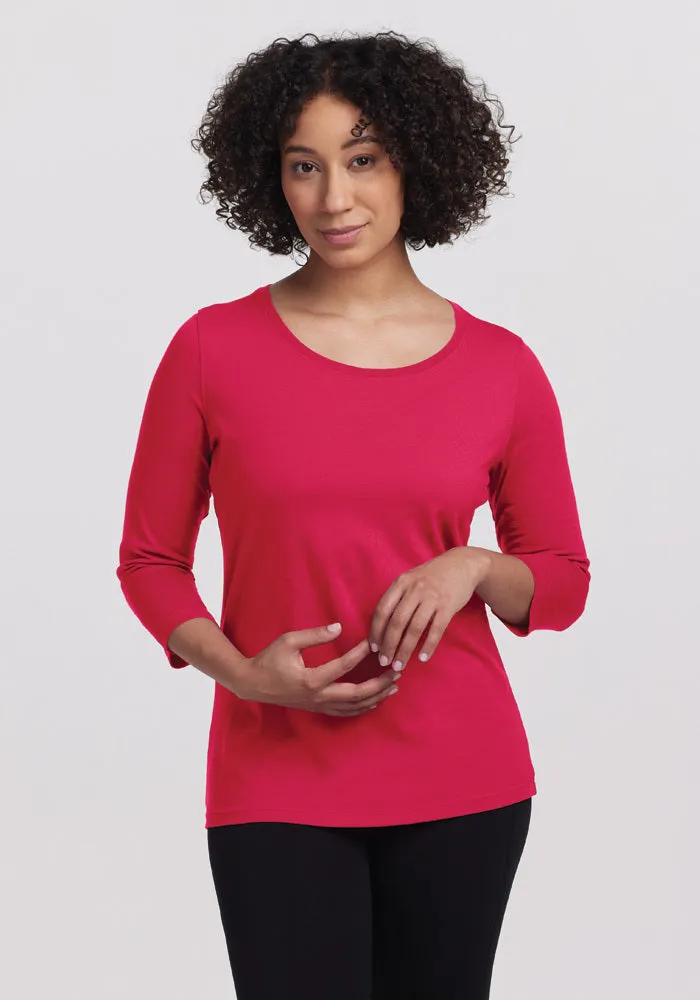 Jenny 3/4 Sleeve Crew Neck