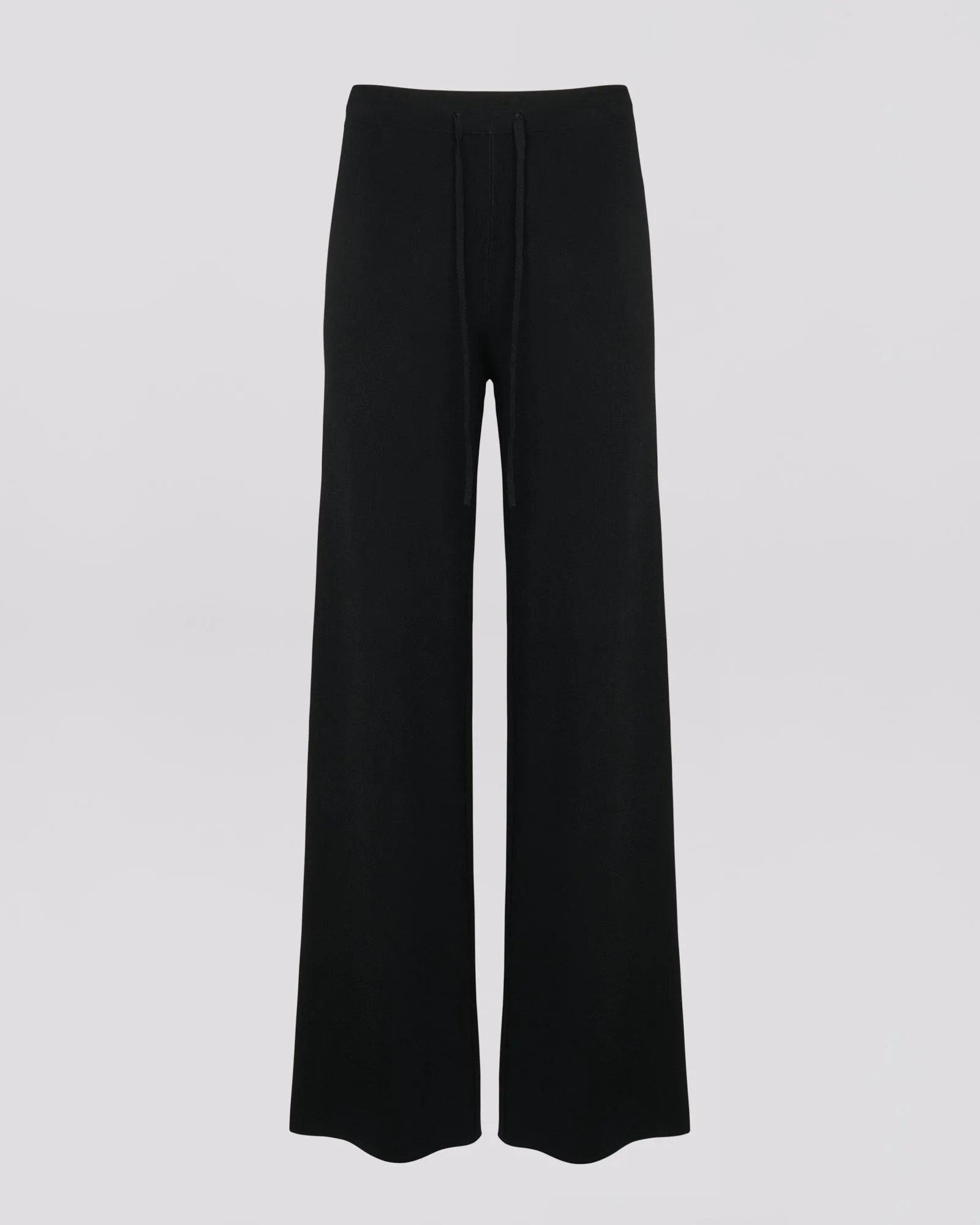 Knitted wide leg trousers