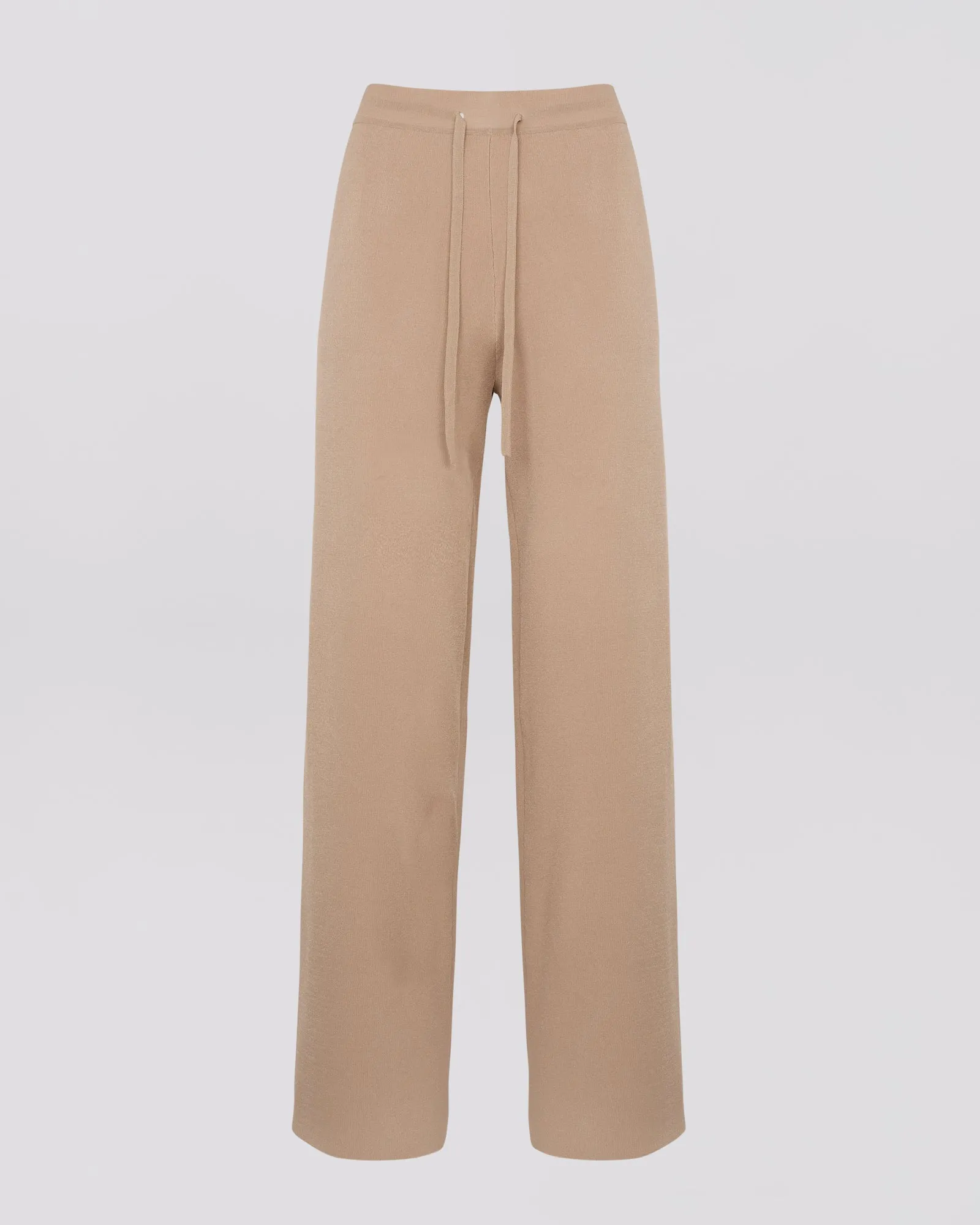 Knitted wide leg trousers