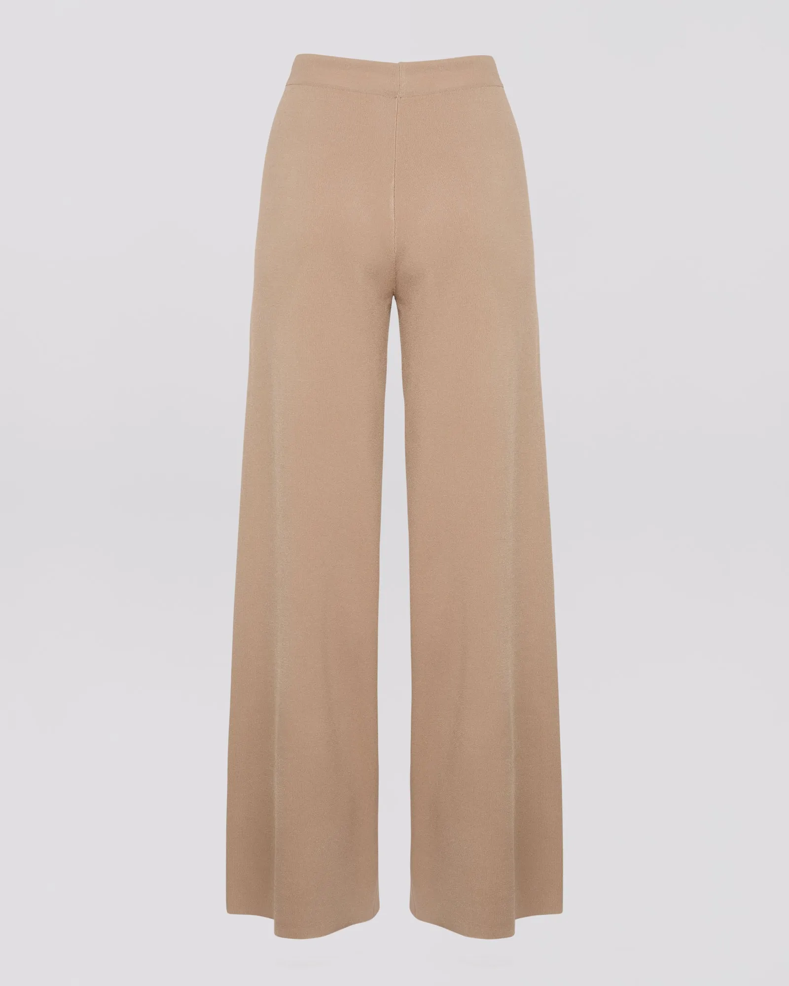 Knitted wide leg trousers