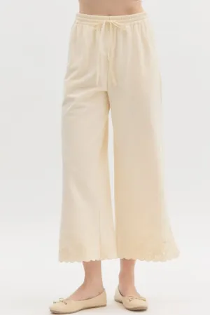 Lace Embroidered Bottoms {Ecru}