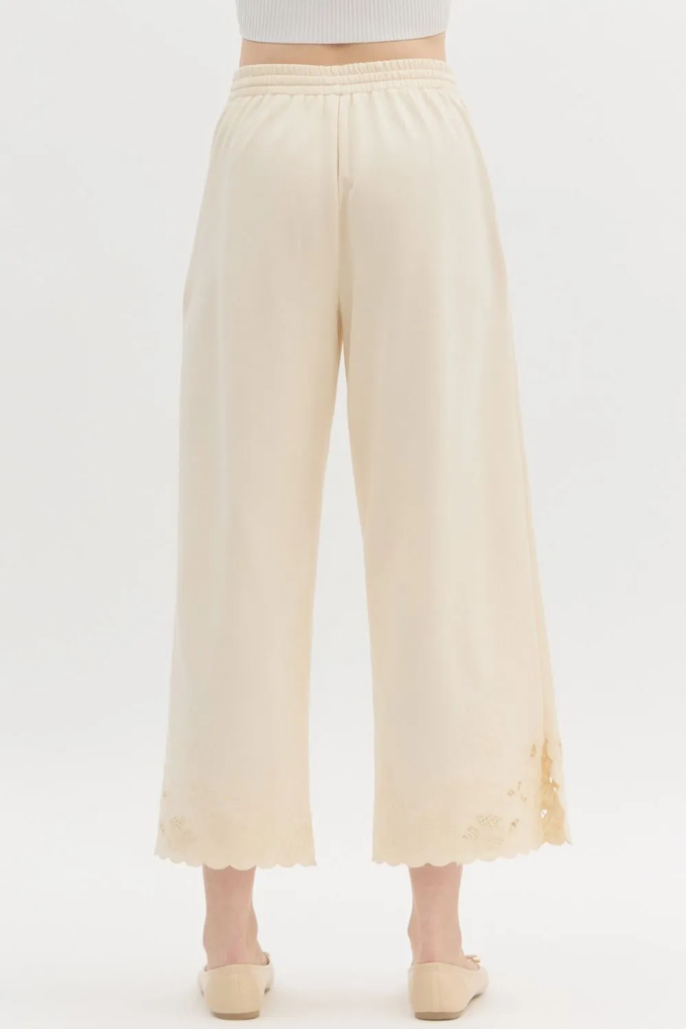 Lace Embroidered Bottoms {Ecru}