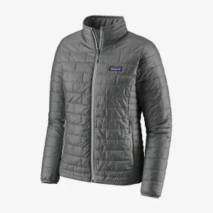 LADIES PATAGONIA NANO PUFF JACKET - FEATHER GREY