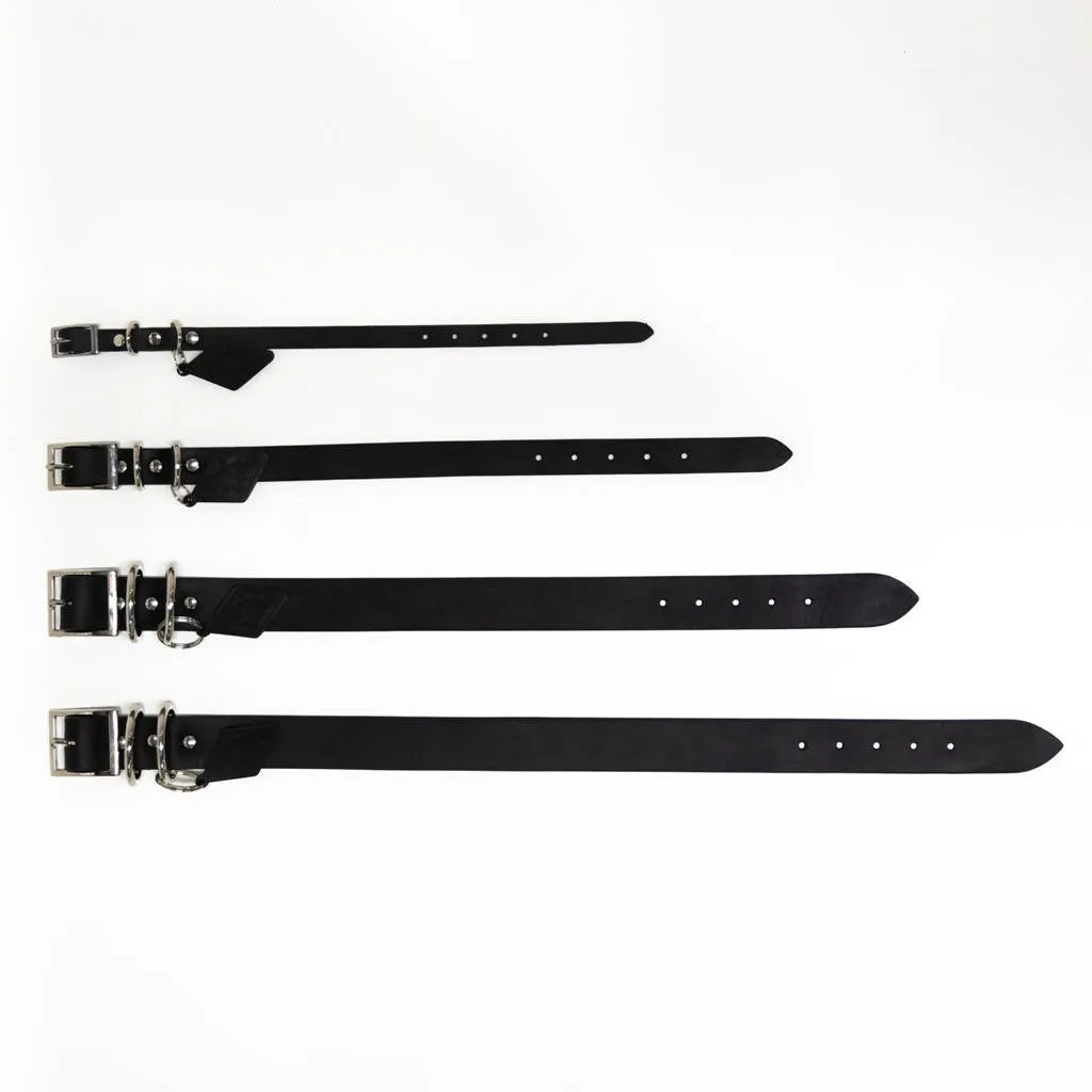 Leather Dog Collar - Black