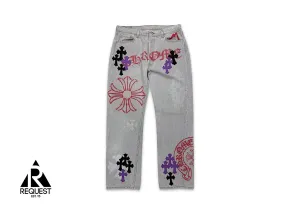 Levi's Grey Stencil Denim Matty Boy 1/1 “Black & Purple Crosses"
