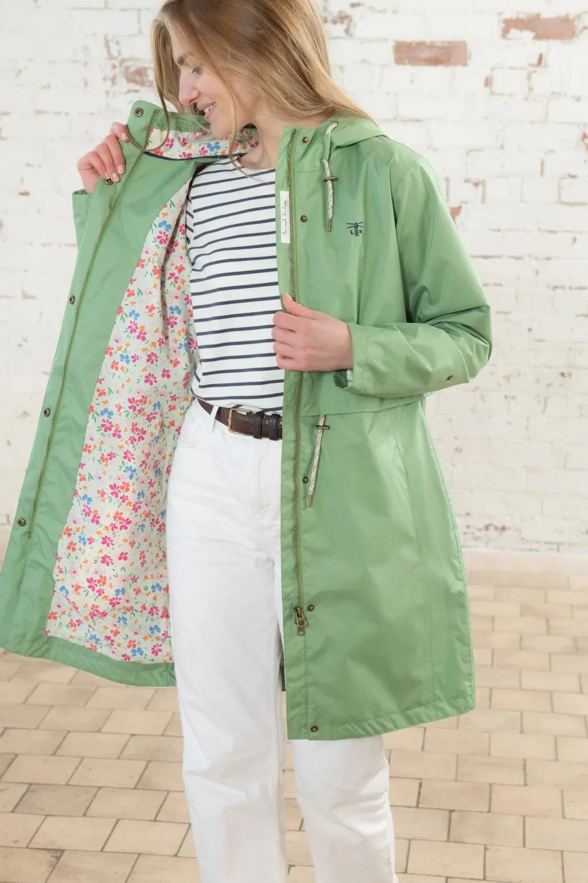 Lighthouse Pippa 3/4 length, highly waterproof coat, with soft cotton lining