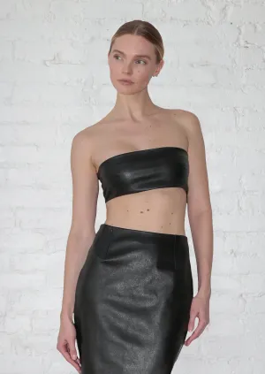 Linear Bandeau in Stretch Italian Lambskin