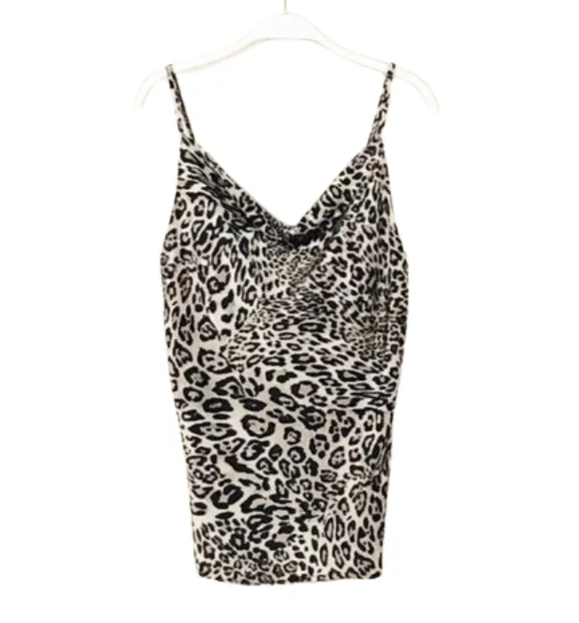 Lola Cheetah Print Satin Tank