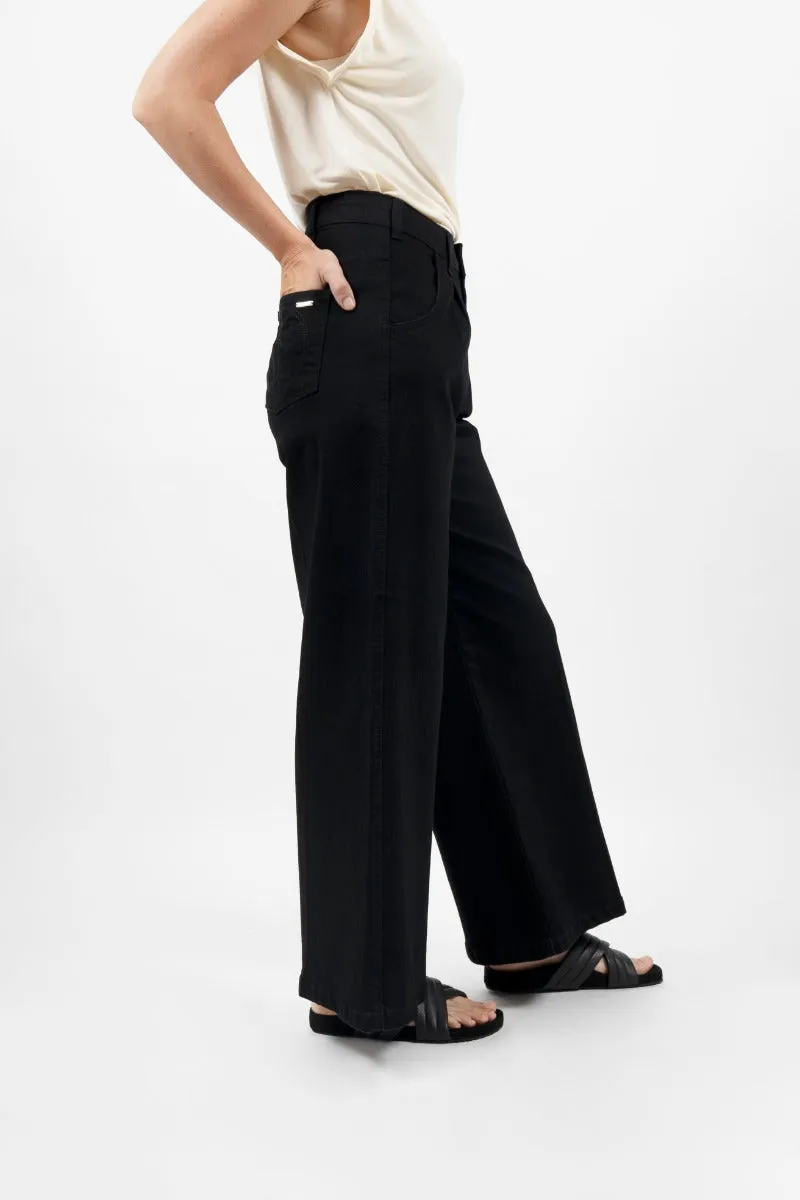 Los Angeles LAX - Wide Leg Jeans- Celeste