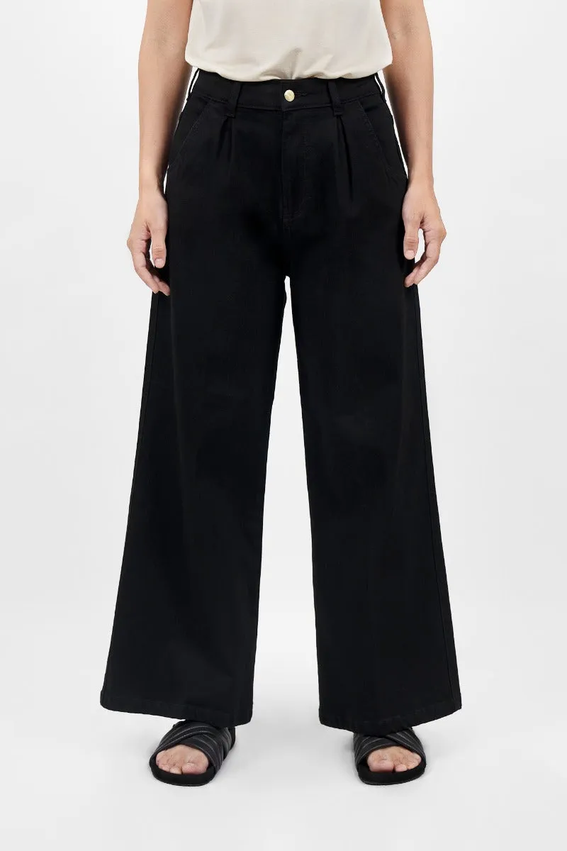 Los Angeles LAX - Wide Leg Jeans- Celeste