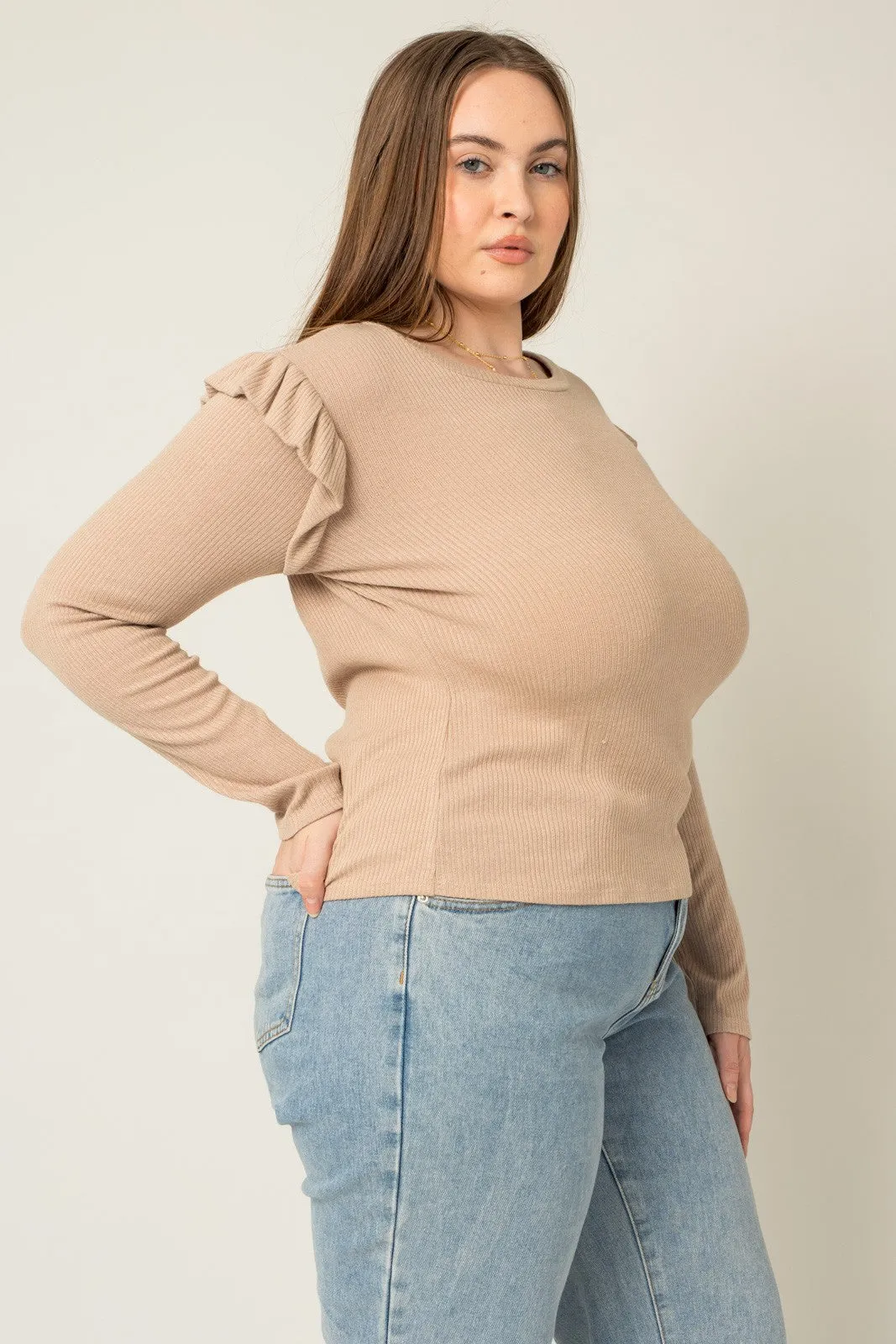 Love Is In The Details Ruffle Top