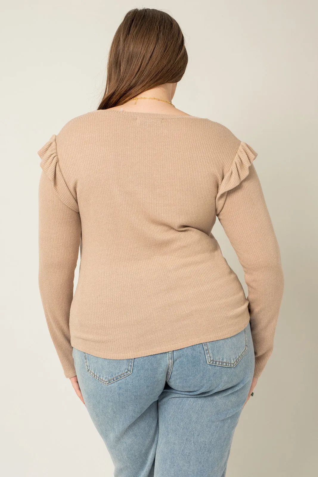 Love Is In The Details Ruffle Top