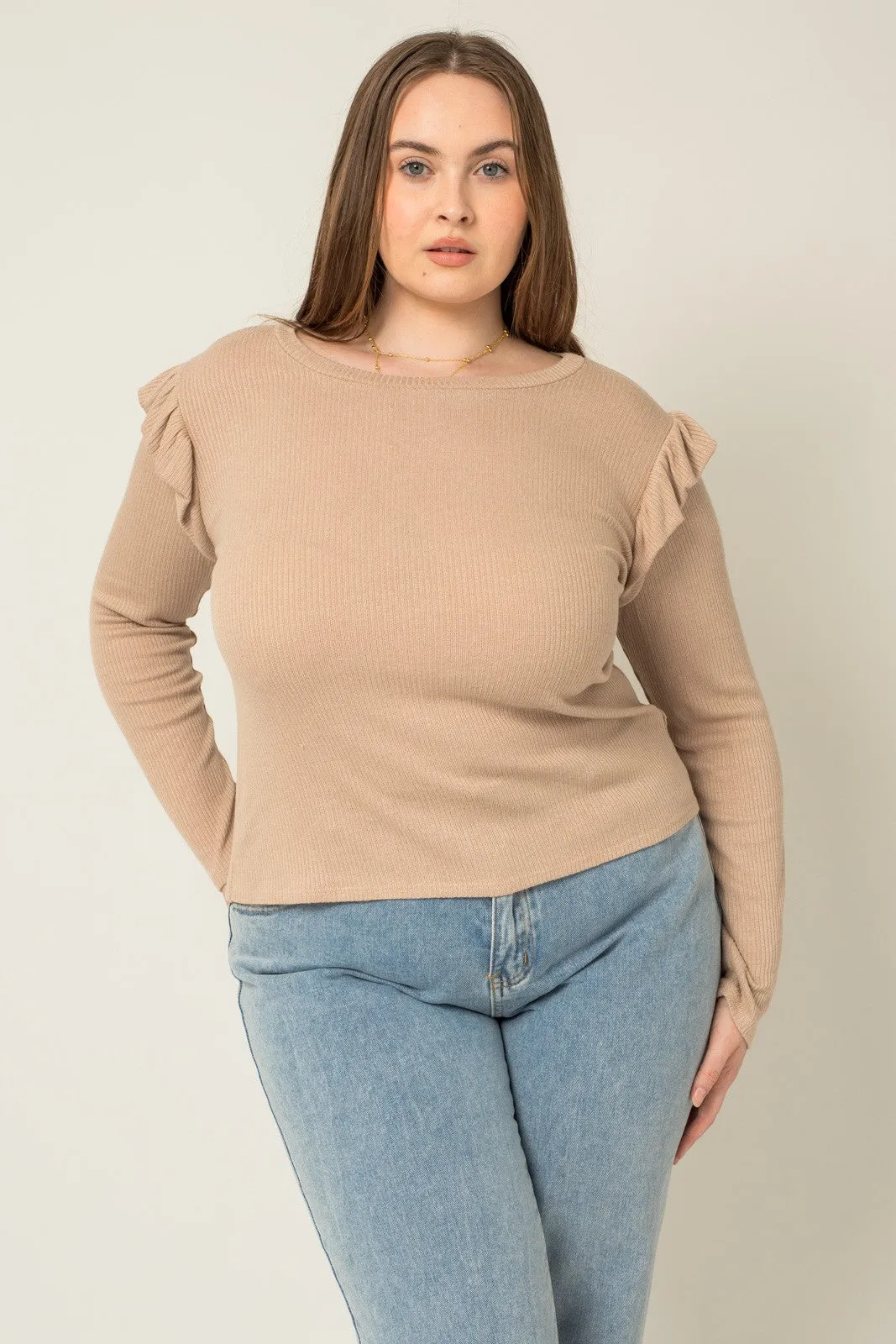 Love Is In The Details Ruffle Top