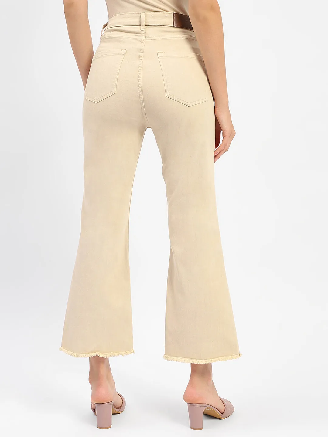Madame Flared Fit Beige Jeans