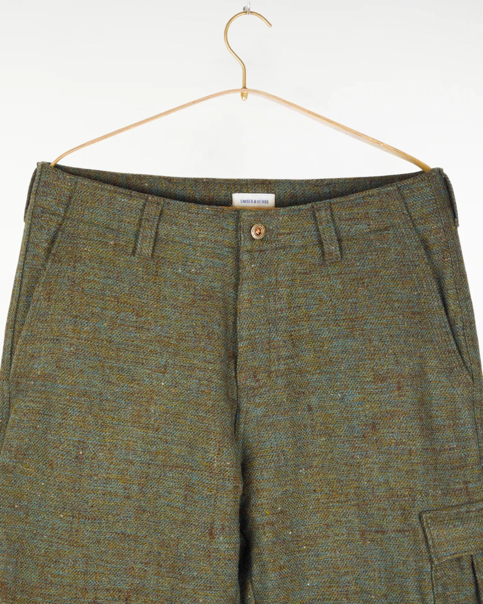 Malana Cargo Pant Melange Wool Marine