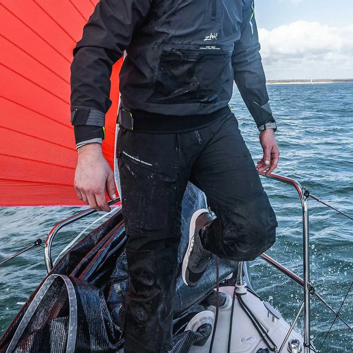 Mens Zhik CST500 Jacket and Salopette Package - Anthacite