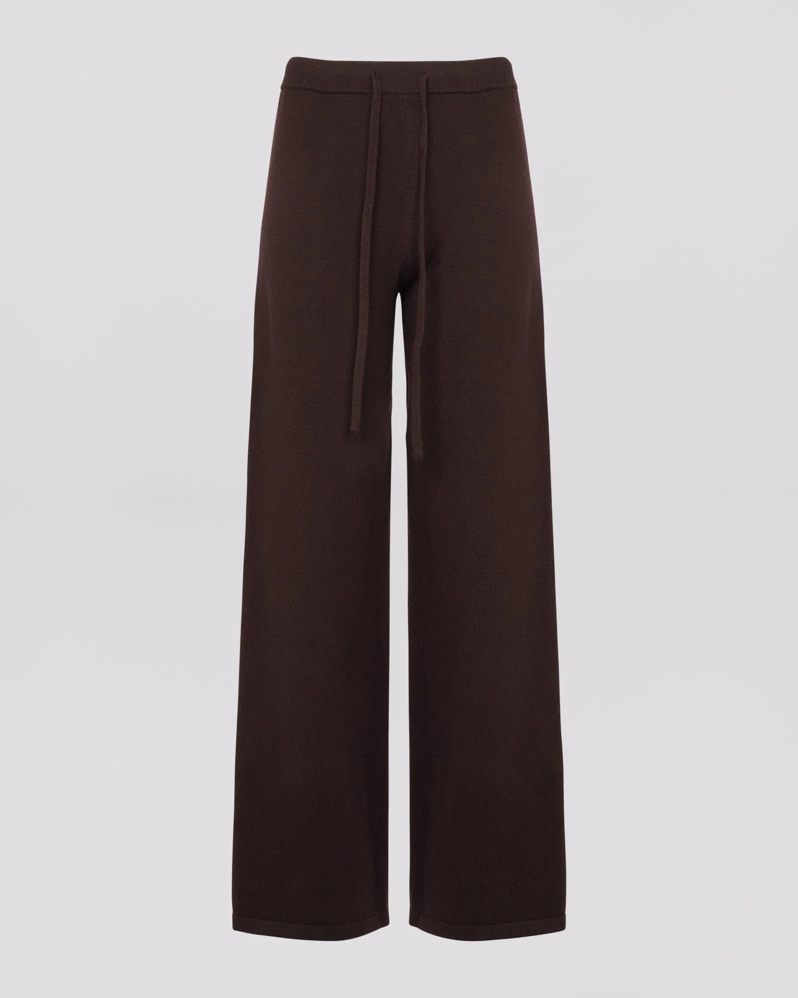 Merino knit wide leg trousers