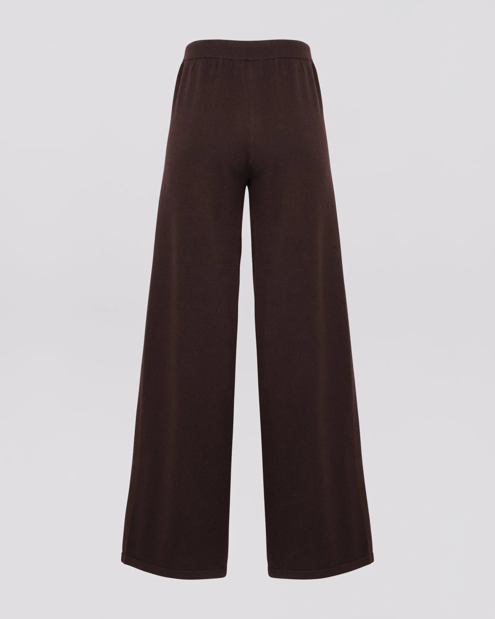Merino knit wide leg trousers