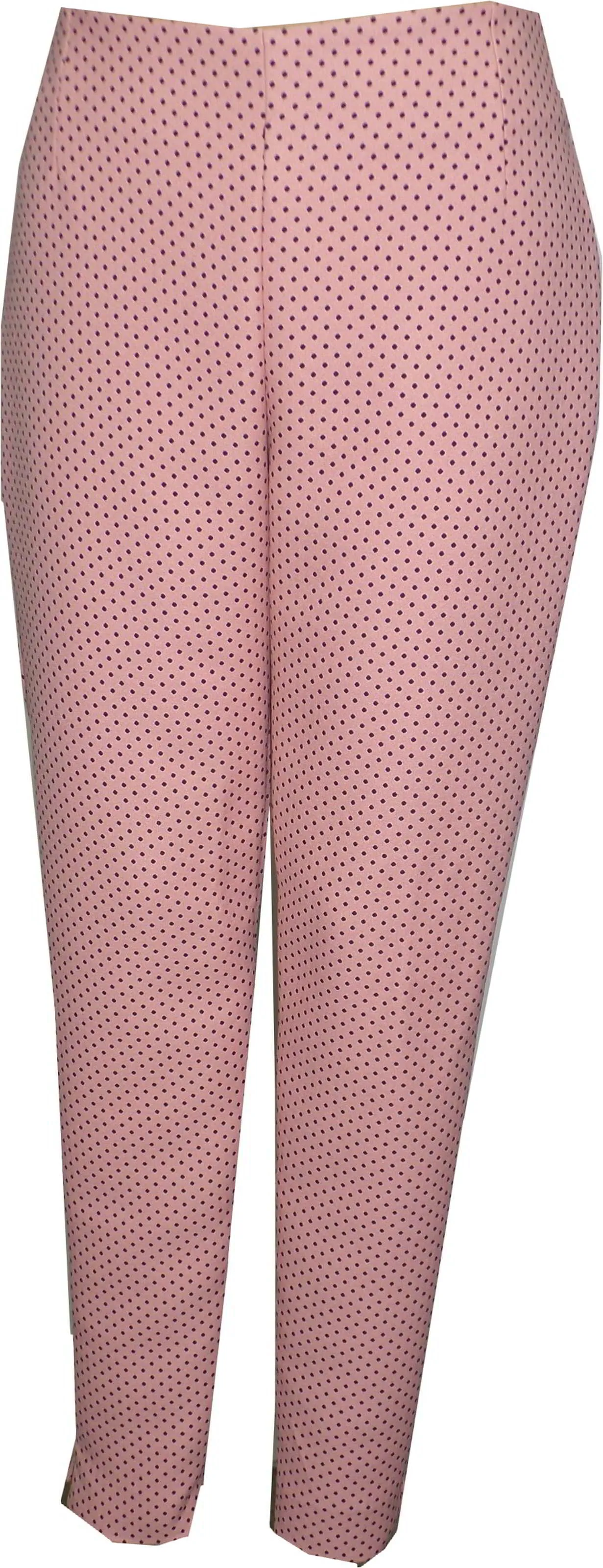 Mini Dots Recycled Pique Slim Pants With Back Zipper