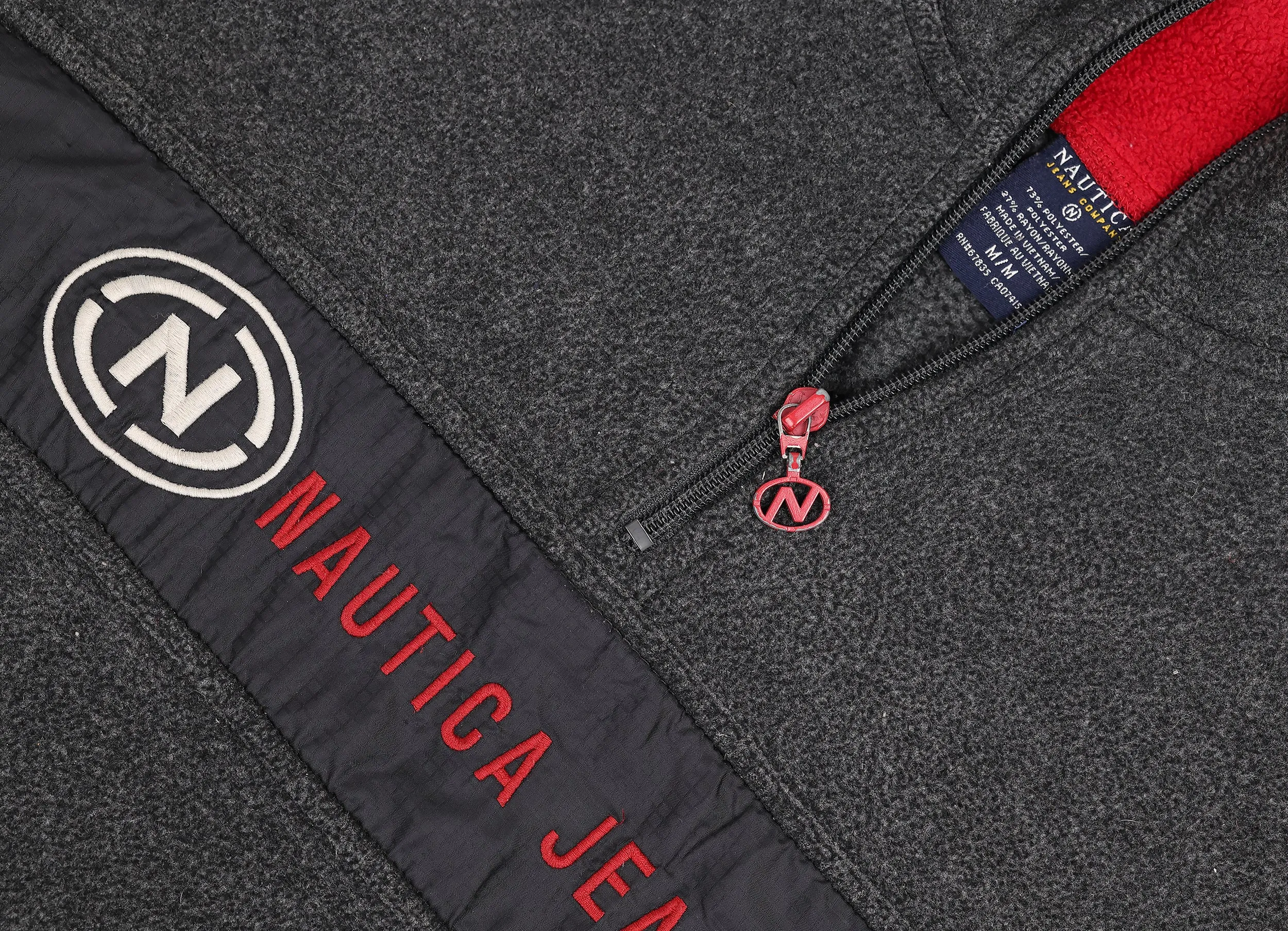 Nautica Jeans Co 1/4 Zip Fleece - Grey - M