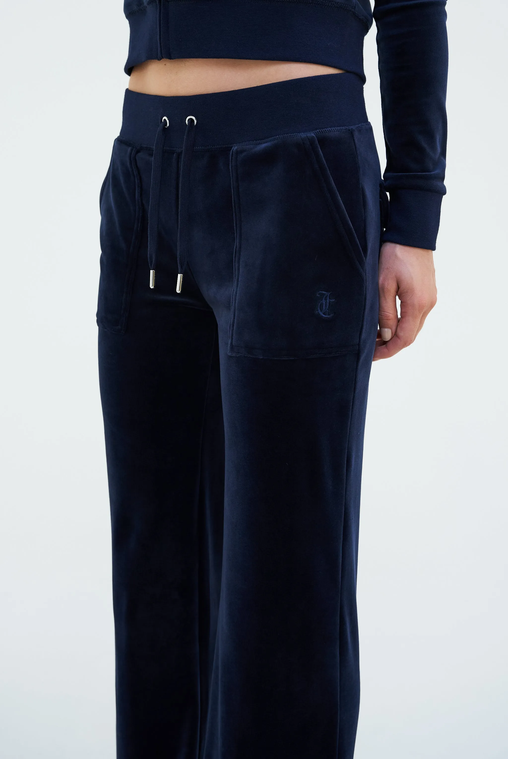 NIGHT SKY LOW RISE VELOUR TRACK PANTS