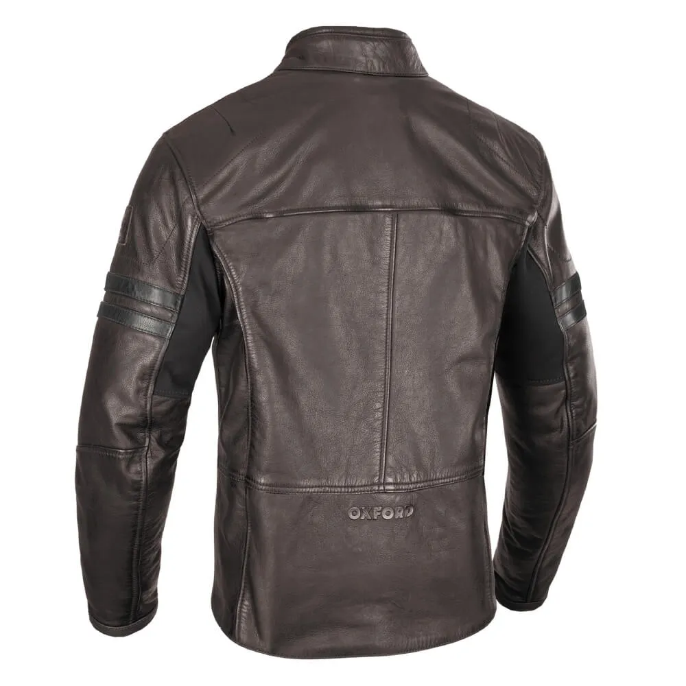 Oxford Holton Leather Jacket Brown